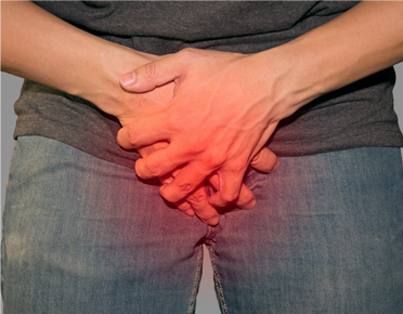 male_genital A man Holding his crotch area