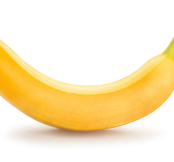 single banana isolated